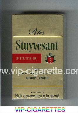 Peter Stuyvesant Filter 100s gold cigarettes hard box