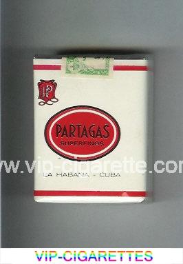 Partagas Superfinos white and red cigarettes soft box