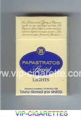 Papastratos Special Lights cigarettes hard box