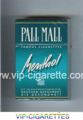 Pall Mall Famous Cigarettes Menthol cigarettes hard box