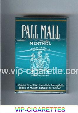 Pall Mall Famous American Cigarettes Menthol cigarettes hard box