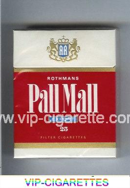 Pall Mall Rothmans Export red and white 25s cigarettes hard box