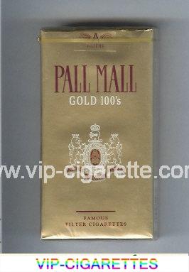Pall Mall Gold 100s cigarettes soft box