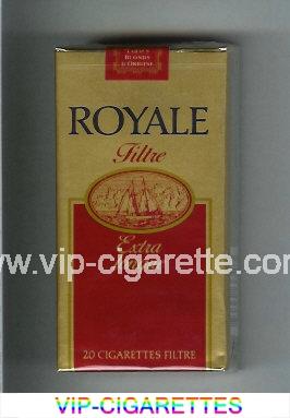 Royale Filtre 100s cigarettes gold and bright red soft box