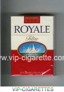 Royale Filtre cigarettes red and white hard box