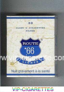 Route 66 United Lights 30 cigarettes hard box