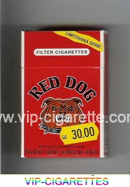 Red Dog cigarettes red hard box