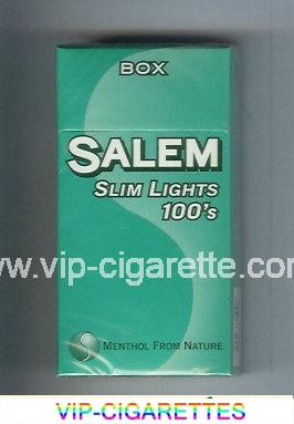 Salem Slim Lights 100s cigarettes hard box