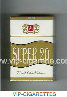 Super 20 Lights Cigarettes hard box