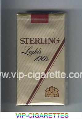 Sterling Lights 100s cigarettes soft box