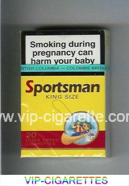 Sportsman Cigarettes yellow hard box