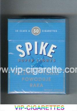 Spike Super Lights Quality American Blend cigarettes hard box