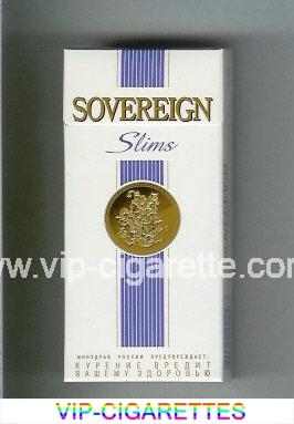 Sovereign Slims 100s cigarettes hard box