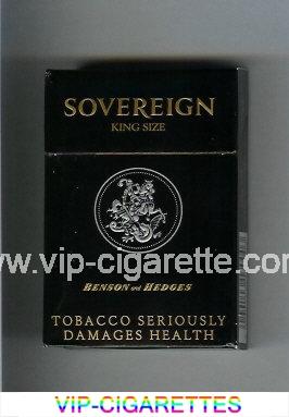 Sovereign Benson and Hedges cigarettes black hard box