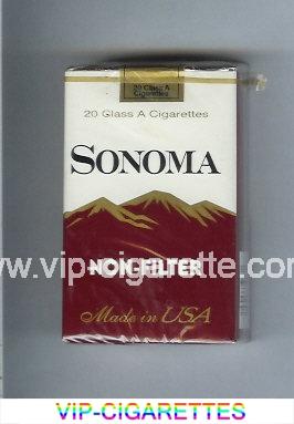 Sonoma Non-Filter cigarettes soft box