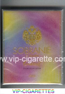 Sobranie of London Coctail 100s cigarettes wide flat hard box