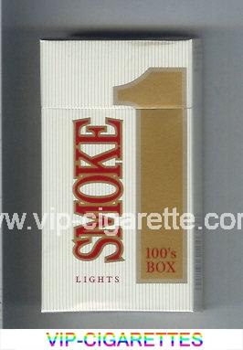 Smoke 1 Lights 100s Box cigarettes hard box