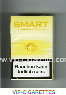 Smart American Blend cigarettes yellow hard box