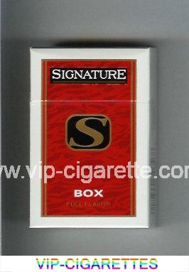 Signature S Full Flavor cigarettes hard box