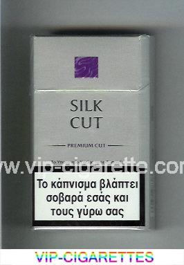 Silk Cut Premium Cut 100s cigarettes silver and violet hard box