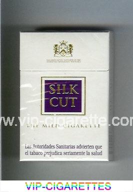 Silk Cut The Mild Cigarette cigarettes white and violet hard box