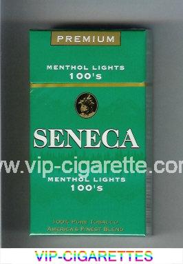 Seneca Menthol Lights 100s cigarettes hard box