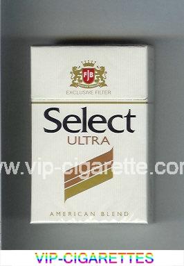 Select Ultra Exlusive Filter American Blend cigarettes hard box