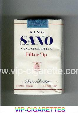 Sano King Cigarettes Filter Tip Less Nicotine Cork Tip soft box