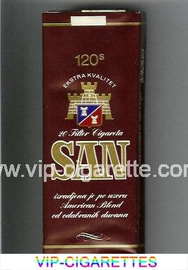 San 120s cigarettes soft box