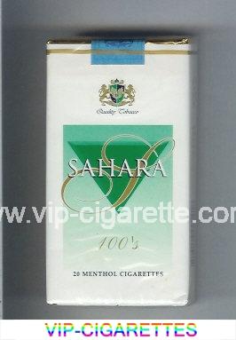 Sahara 100s Menthol cigarettes soft box