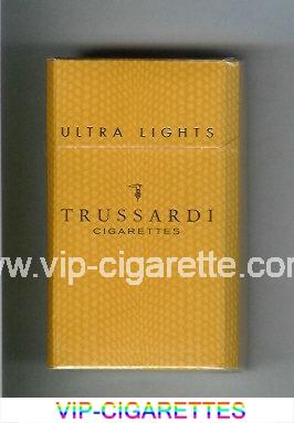 Trussardi Ultra Lights 100s cigarettes brown hard box