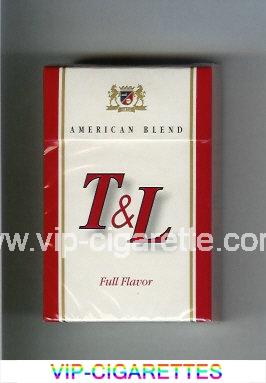T and L American Blend Full Flavor cigarettes hard box
