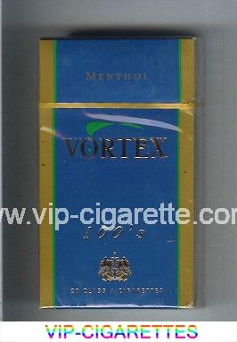 Vortex 100s Menthol cigarettes hard box