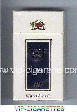Virginia Star 100s cigarettes white and blue hard box