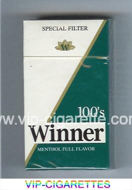 Winner Menthol Full Flavor 100s Special Filter Cigarettes hard box