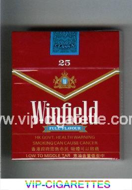 Winfield Full Flavour 25 Cigarettes red hard box