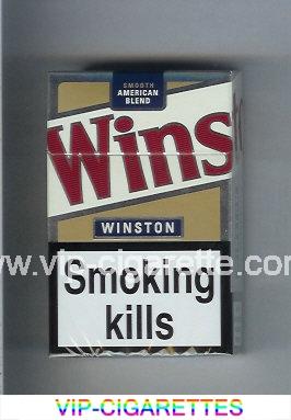 Winston Smooth American Blend cigarettes white and gold hard box