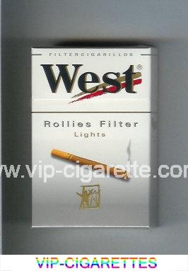 West 'R' Rollies Filter Lights Filter Cigarillos cigarettes hard box