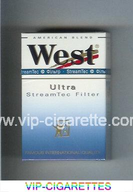 West 'R' Ultra StreamTec Filter American Blend cigarettes hard box