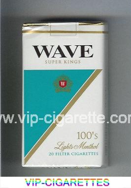 Wave 100s Lights Menthol cigarettes soft box