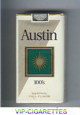 Austin 100s Menthol cigarettes Full Flavor