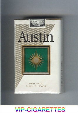 Austin Menthol Full Flavor cigarettes with square