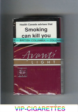 Avanti Light cigarettes by du Maurier