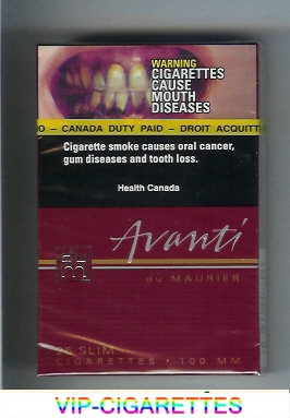 Avanti by du Maurier 25 slim 100mm cigarettes