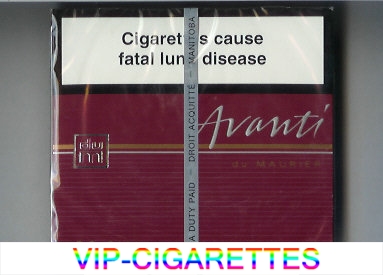 Avanti by du Maurier 25 cigarettes