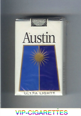 Austin Ultra Lights cigarettes with trapezium