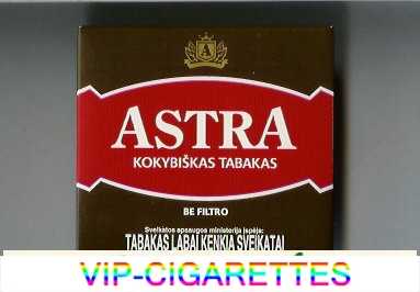 Astra kokybiskas tabakas be filtro cigarettes lithuania
