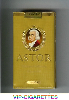 Astor 100s gold cigarettes 1763-1848 Waldorf Astoria