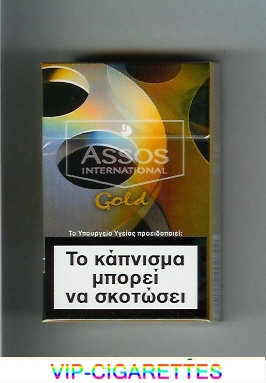 Assos International Gold cigarettes collection version