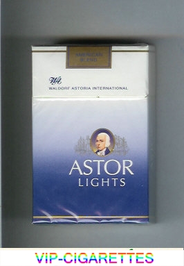 Astor Lights cigarettes Waldorf Astoria International American Blend cigarettes